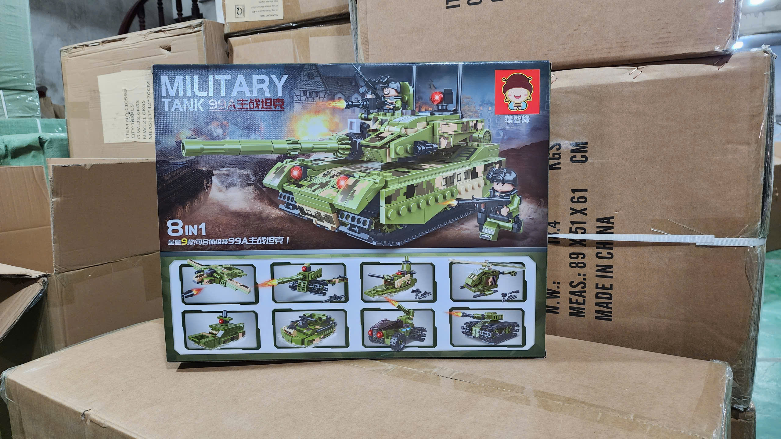 (Giá Đã bao gồm VAT) - Bộ xếp hình xe tăng chiến đấu 687pcs mã 22028