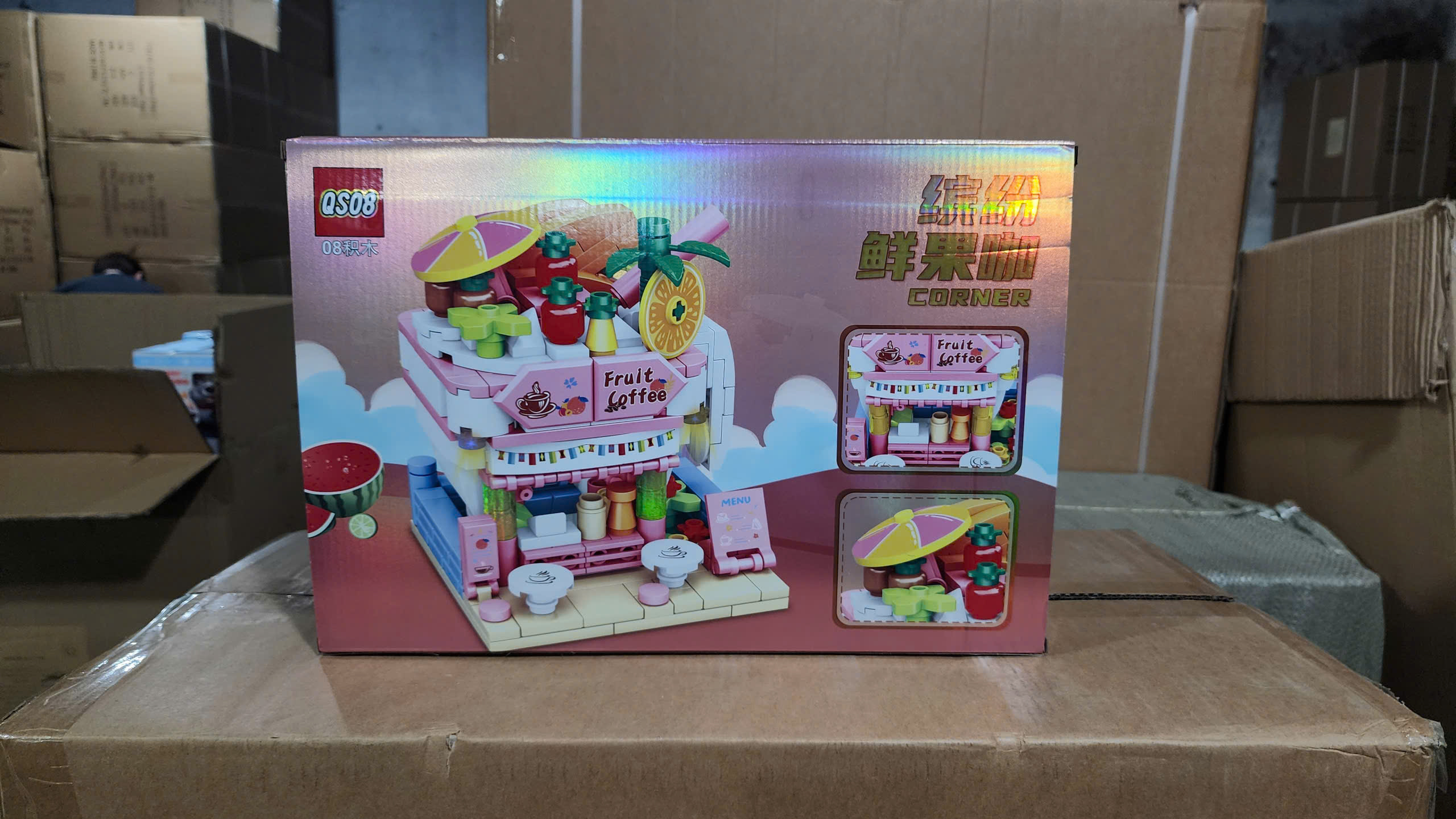 Bộ xếp hình cửa hàng nước ép cam 413pcs mã 70345