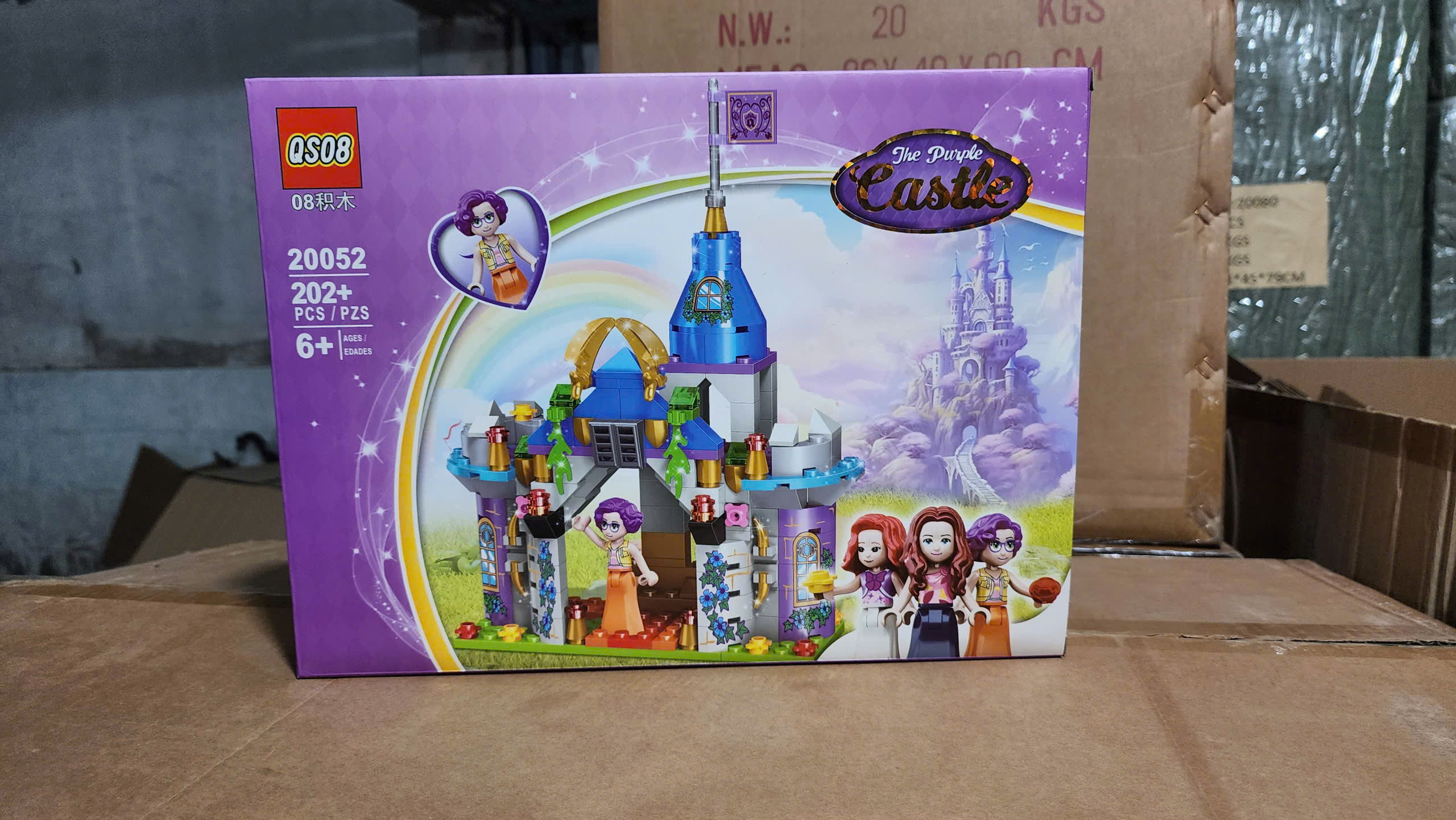 Bộ xếp hình lâu đài tím 201pcs mã 20052