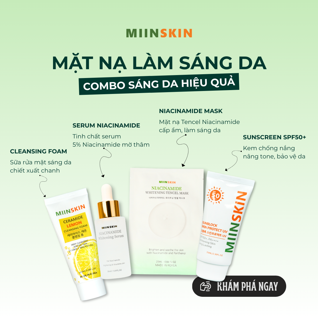 MẶT NẠ LÀM SÁNG DA - HOẠT ĐỘNG NHƯ THẾ NÀO?