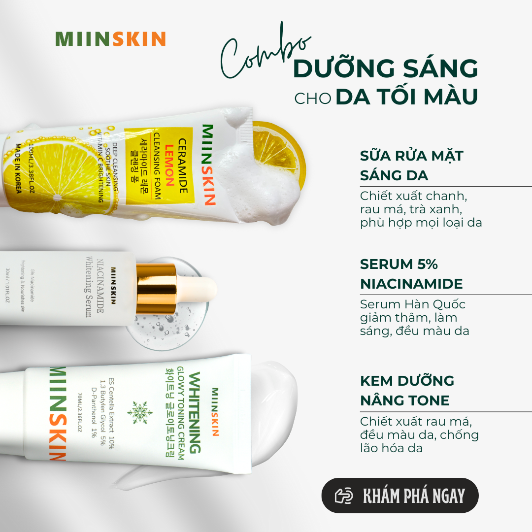 COMBO MIINSKIN CHO DA TỐI MÀU – GIẢI PHÁP CHO NGƯỜI LƯỜI SKINCARE
