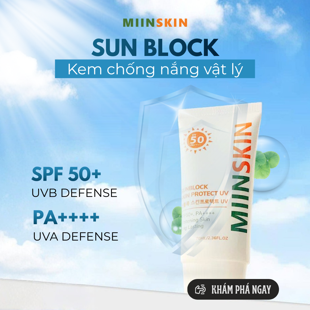 DÙNG KEM CHỐNG NẮNG NÂNG TONE MIINSKIN 7 NGÀY SỬ DỤNG LIÊN TỤC?