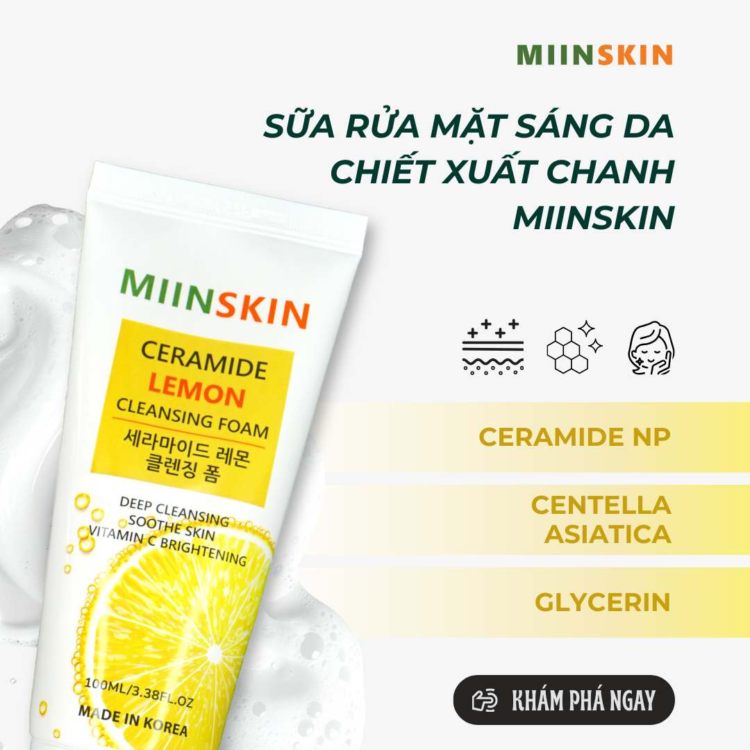 SỮA RỬA MẶT MIINSKIN LÀM SẠCH MÀ KHÔNG KHÔ DA NHỜ THÀNH PHẦN NÀO?