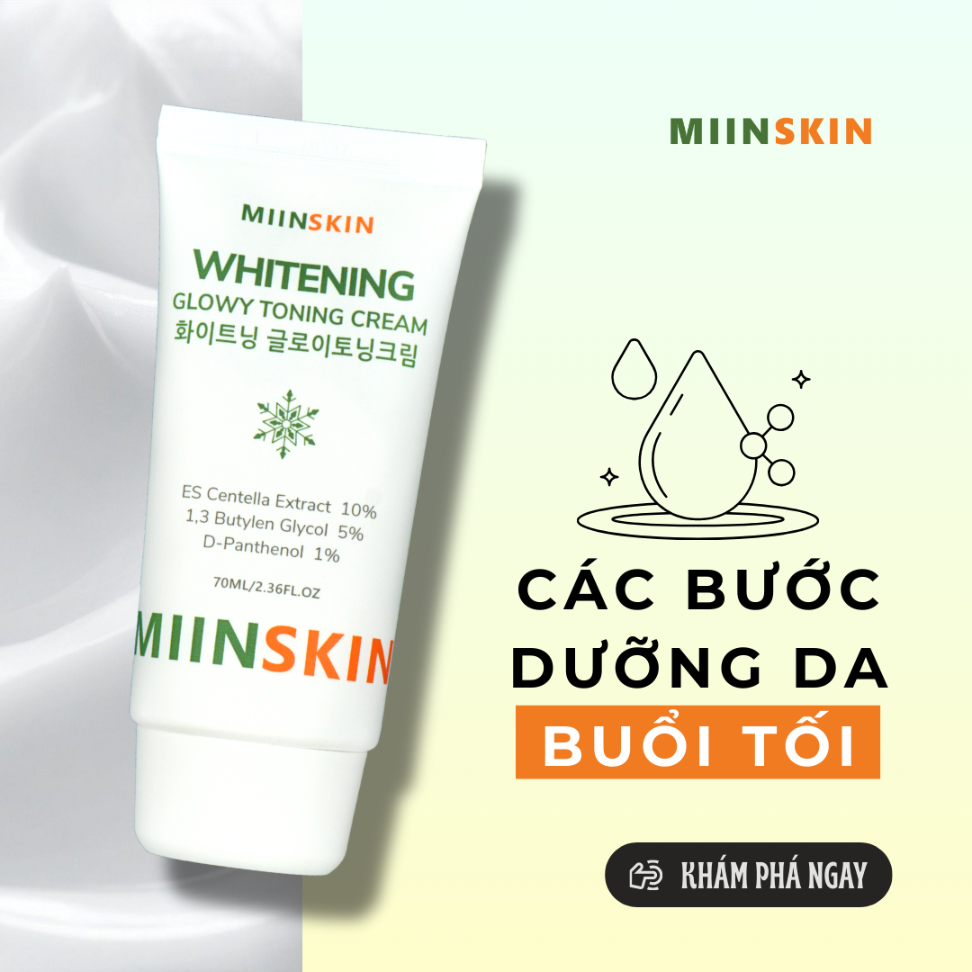 CÁC BƯỚC DƯỠNG DA BUỔI TỐI – THỜI ĐIỂM VÀNG ĐỂ LÀN DA HỒI SINH