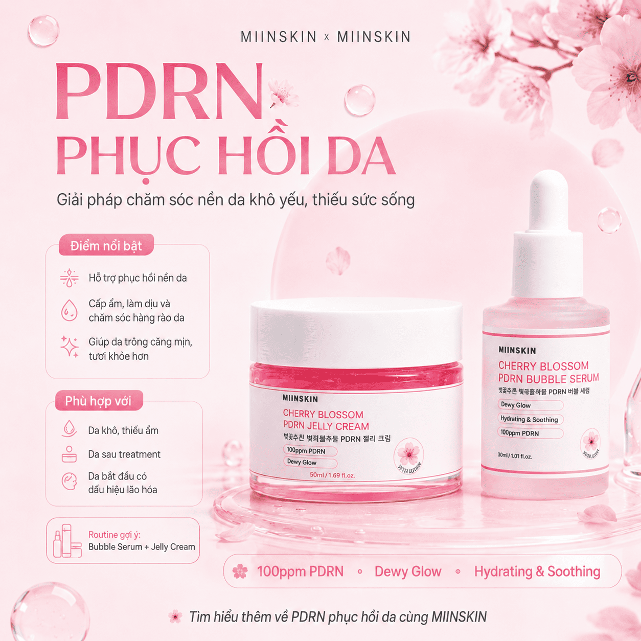 PDRN phục hồi da: Cơ chế, công dụng và cách sử dụng hiệu quả