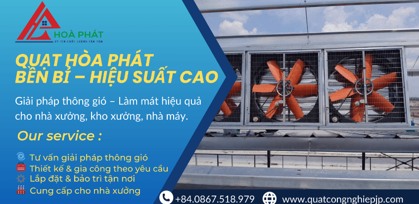 Banner quạt hút vuông