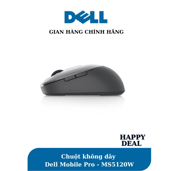 Chuột không dây Dell Mobile Pro - MS5120W- Màu xám