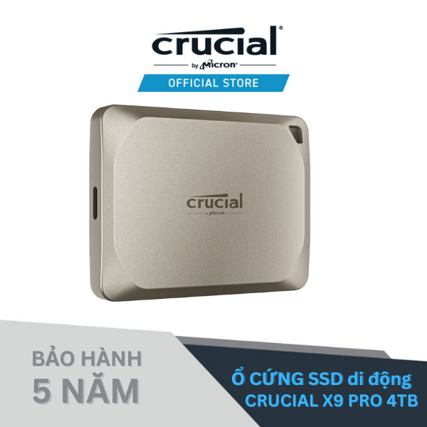 Crucial X9 Pro cho Mac SSD di động 4TB-CT4000X9PROMACSSD9B
