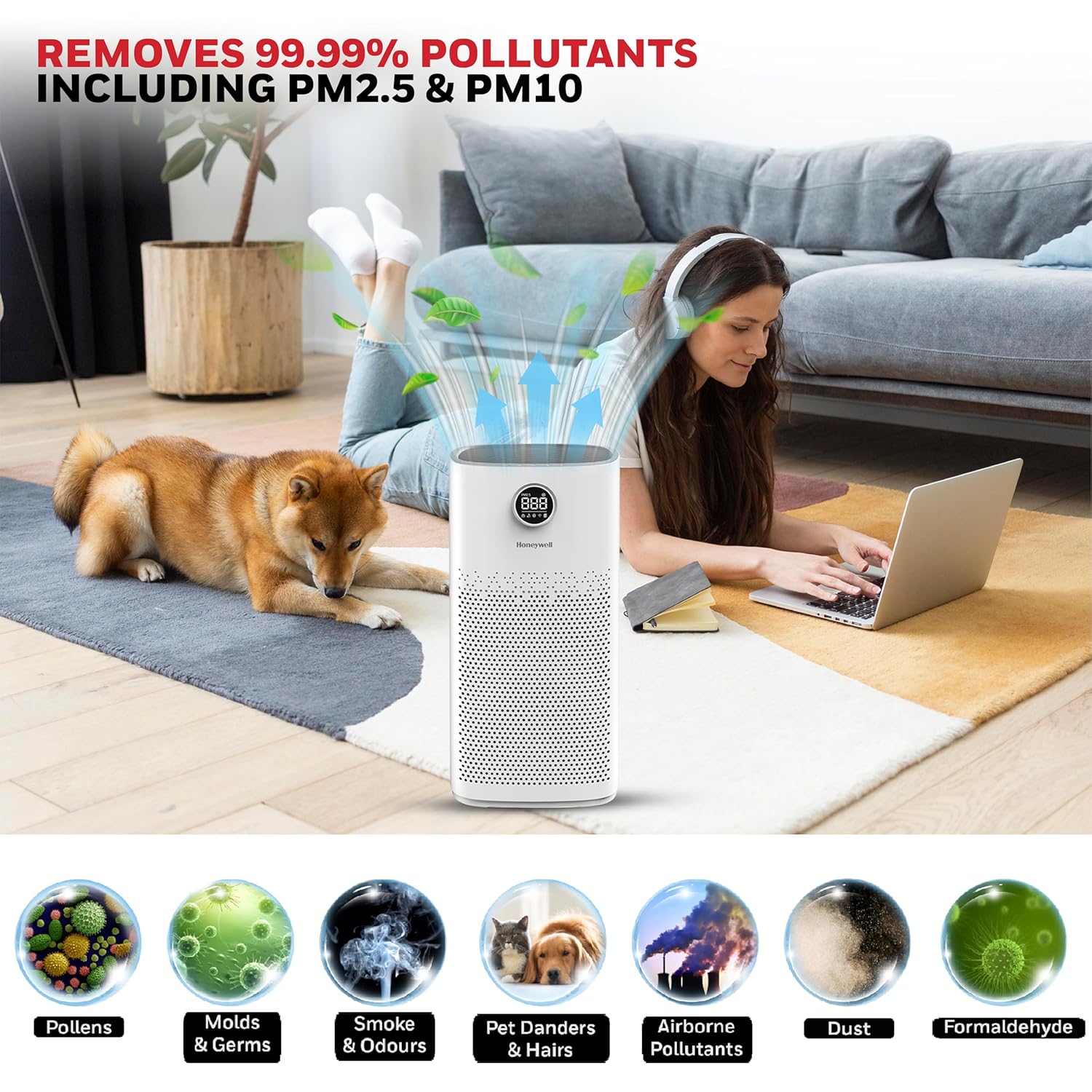 Máy Lọc Không Khí Honeywell Air Touch P2 - HC000021/AP/P2 - Hàng chính hãng - Bh 2 năm