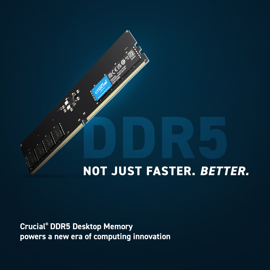 Ram Desktop Crucial DDR5 16GB 5600MHz UDIMM 1.1v- Hàng chính hãng