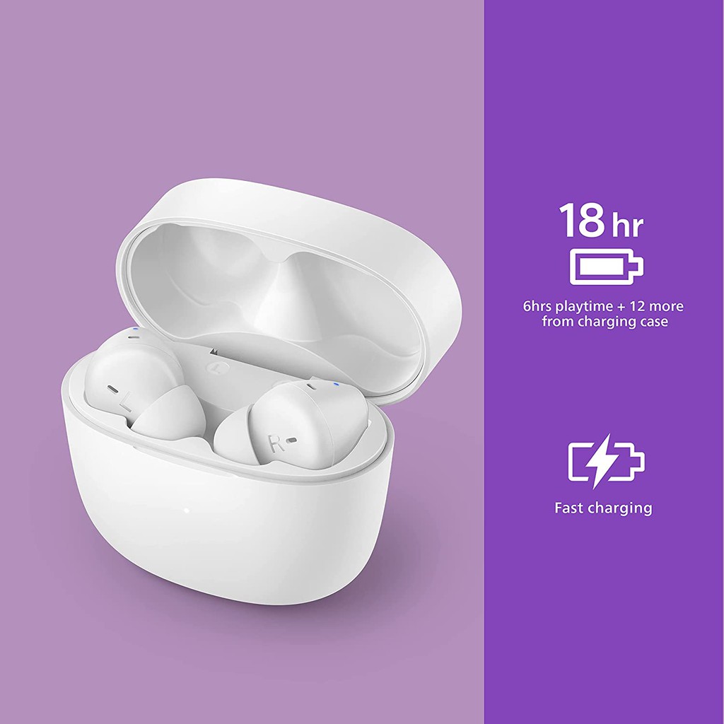 Tai nghe Bluetooth PHILIPS TAT2206 - Hàng chính hãng - trắng
