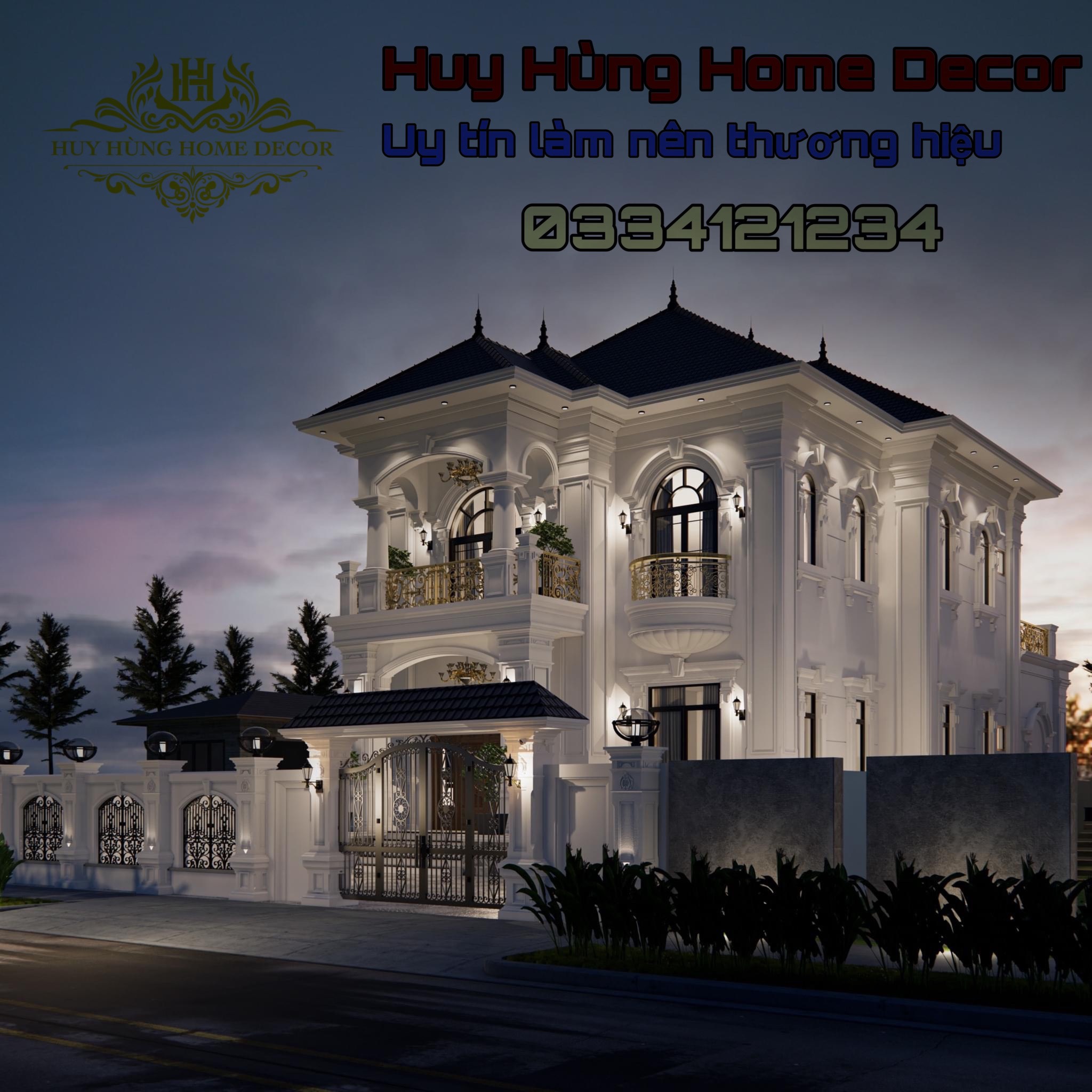 Phào chỉ pu hoa văn biệt thự Ecopark