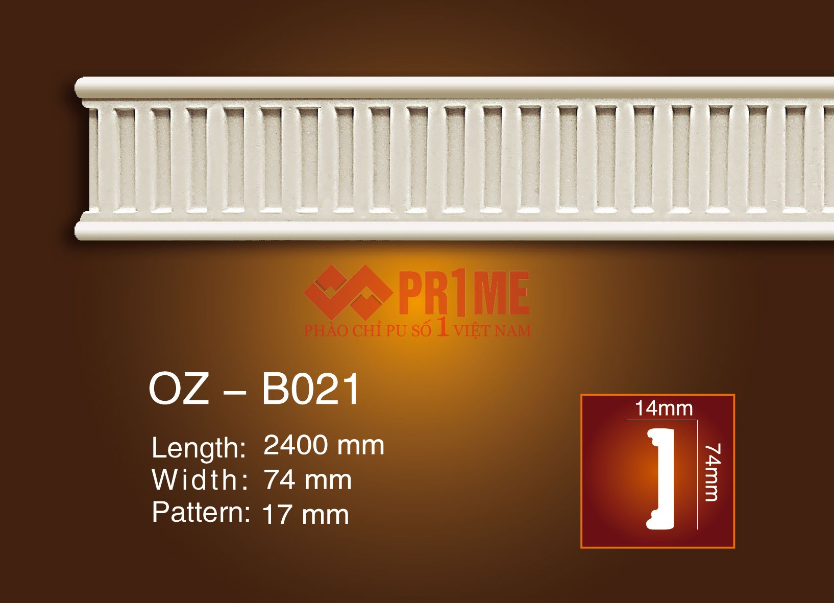 Phào chỉ tường B021