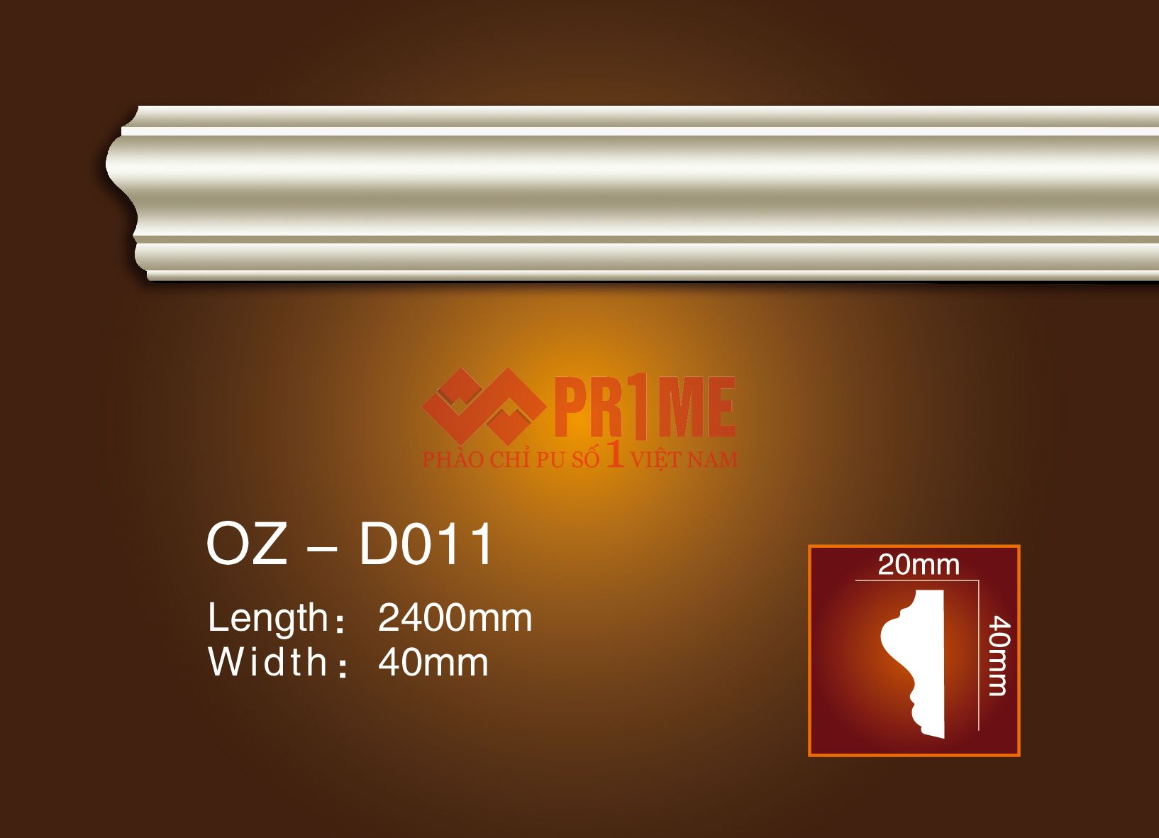 Phào chỉ tường D011