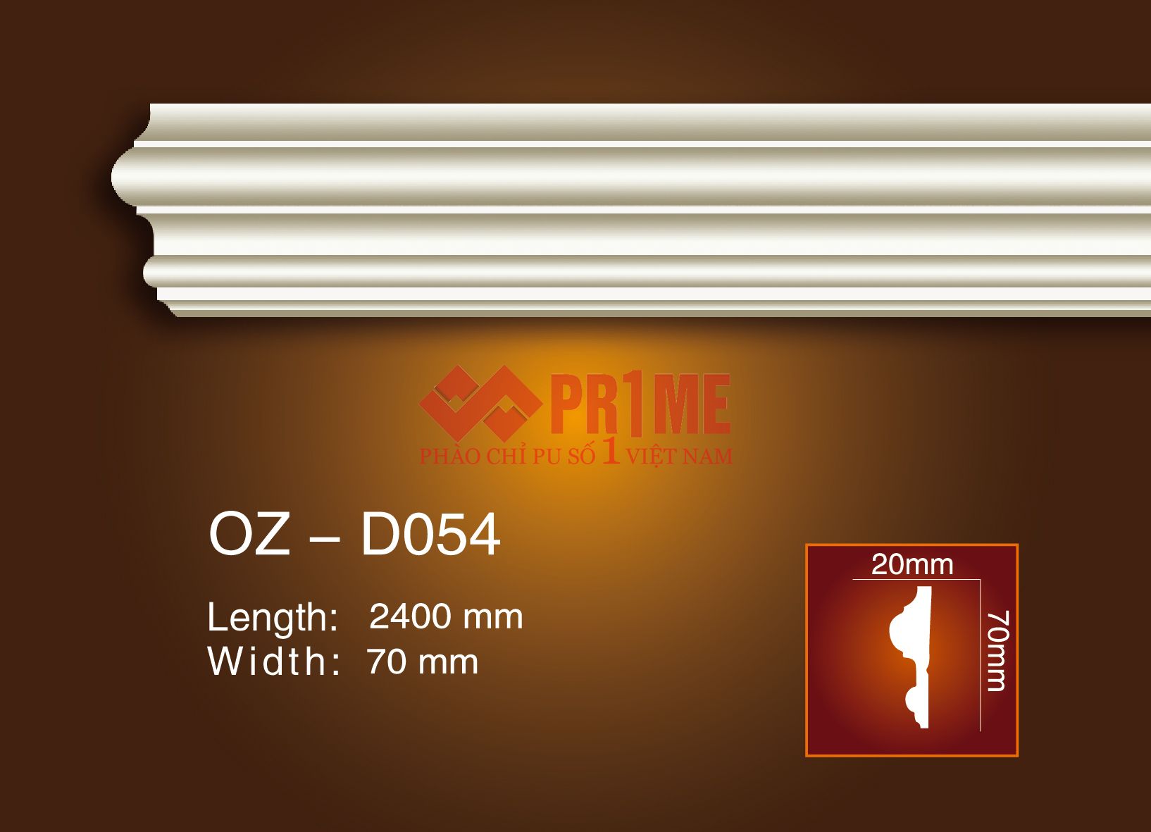 Phào chỉ tường D054