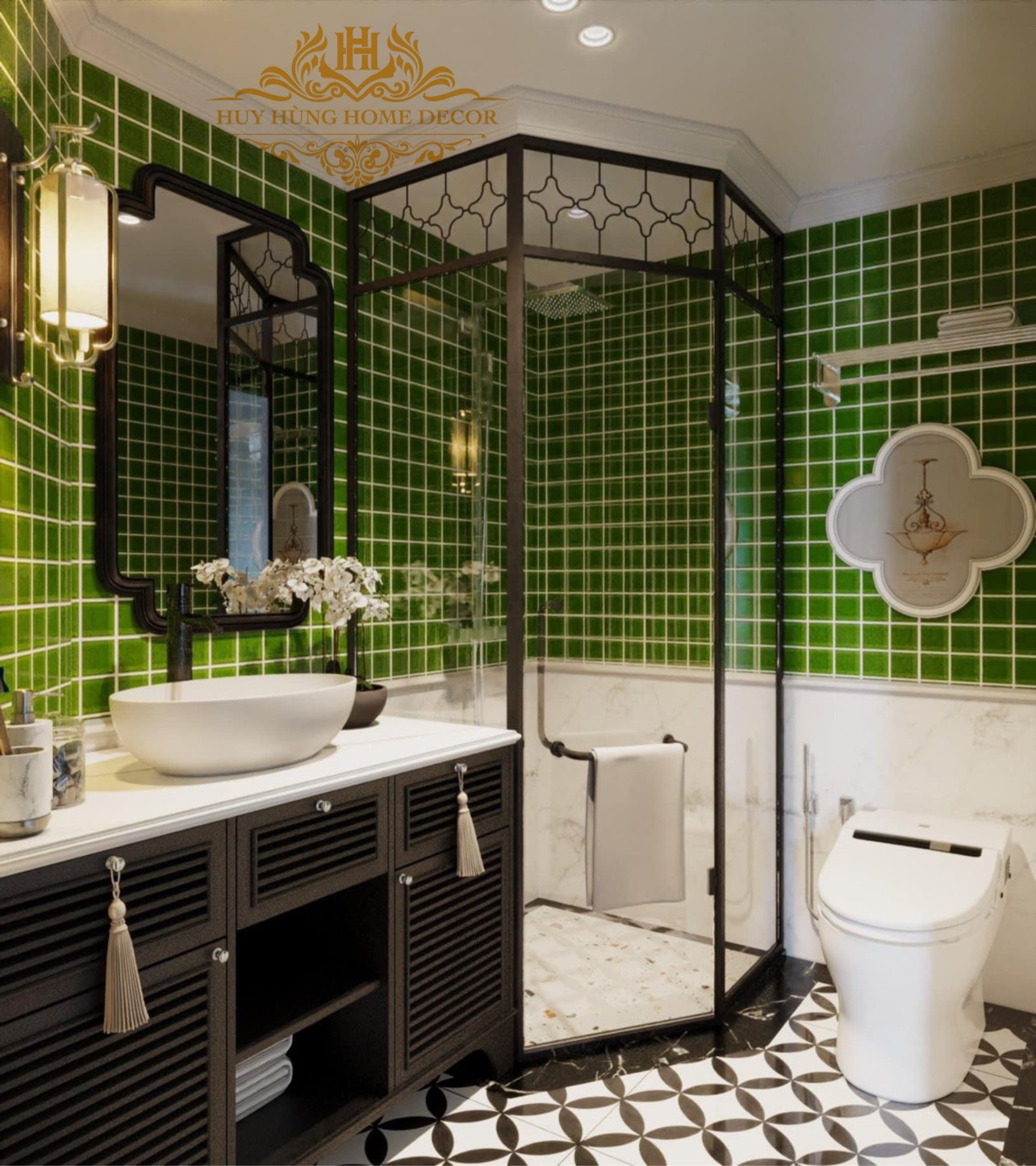 Thi công phào chỉ đen Indochine khách sạn tại Hạ Long