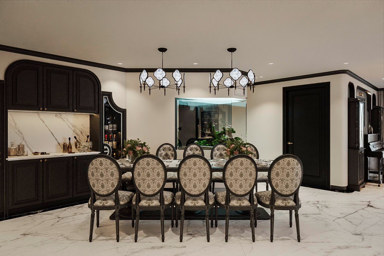 Thi công phào chỉ đen Indochine khách sạn tại Hạ Long