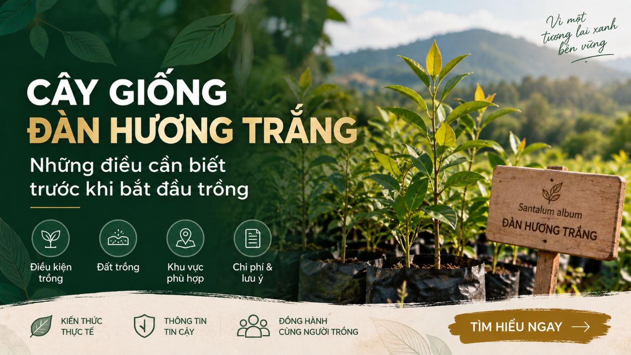 Cây giống Đàn Hương Trắng: Những điều cần biết trước khi bắt đầu trồng