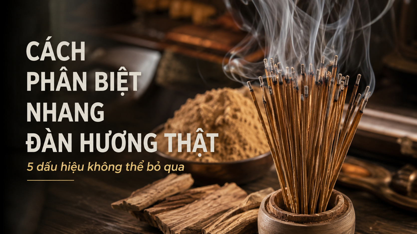 Cách Phân Biệt Nhang Đàn Hương Thật Và Nhang Hóa Chất: 5 Dấu Hiệu Không Thể Bỏ Qua