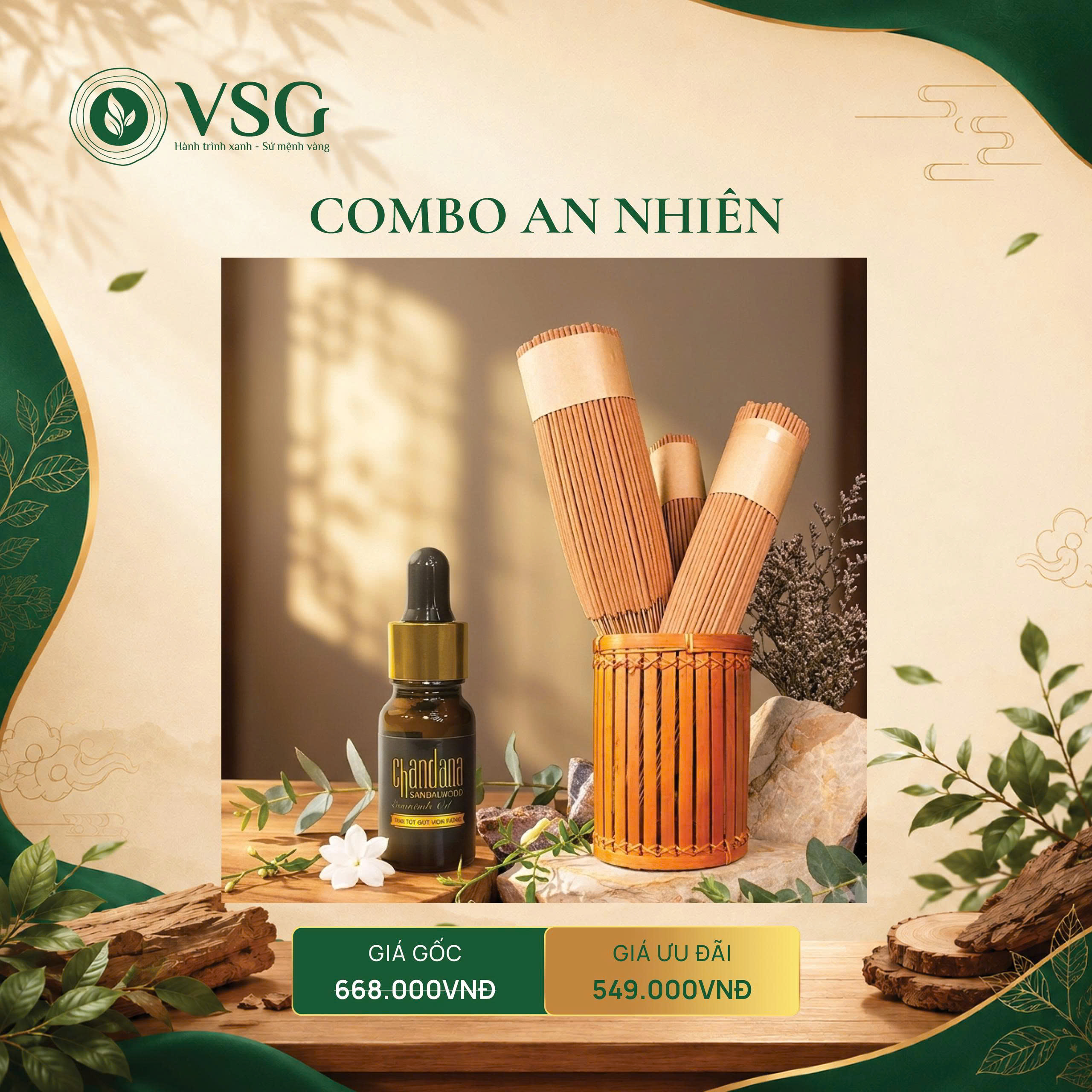 CTKM Hương Tịnh Tâm — Mùa Vu Lan | Hương & Tinh Dầu Đàn Hương Nguyên Chất