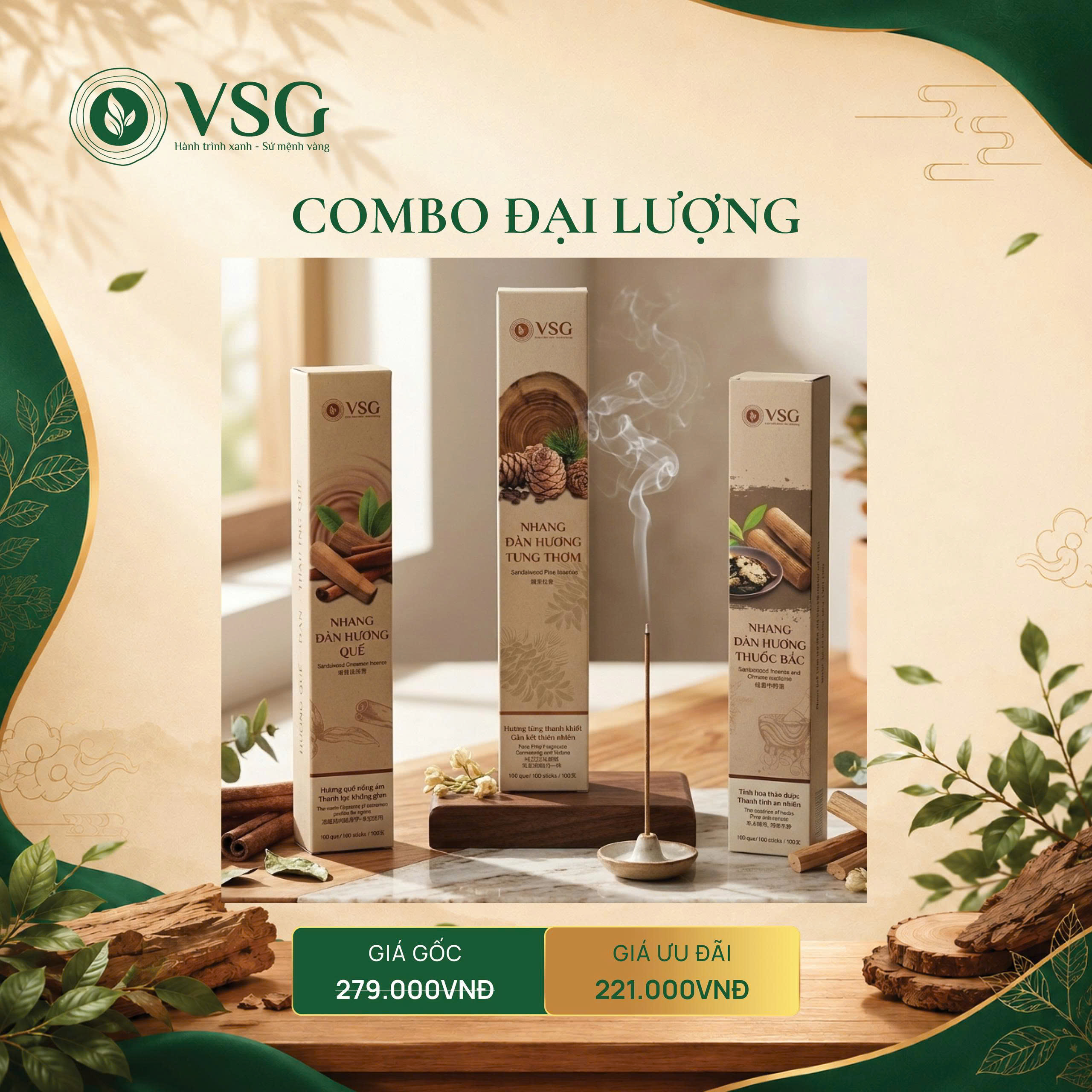 CTKM Hương Tịnh Tâm — Mùa Vu Lan | Hương & Tinh Dầu Đàn Hương Nguyên Chất