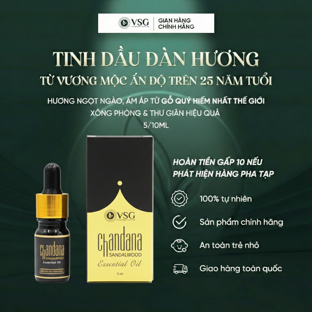 Tinh dầu Đàn hương Gplus - Lọ 5 ml