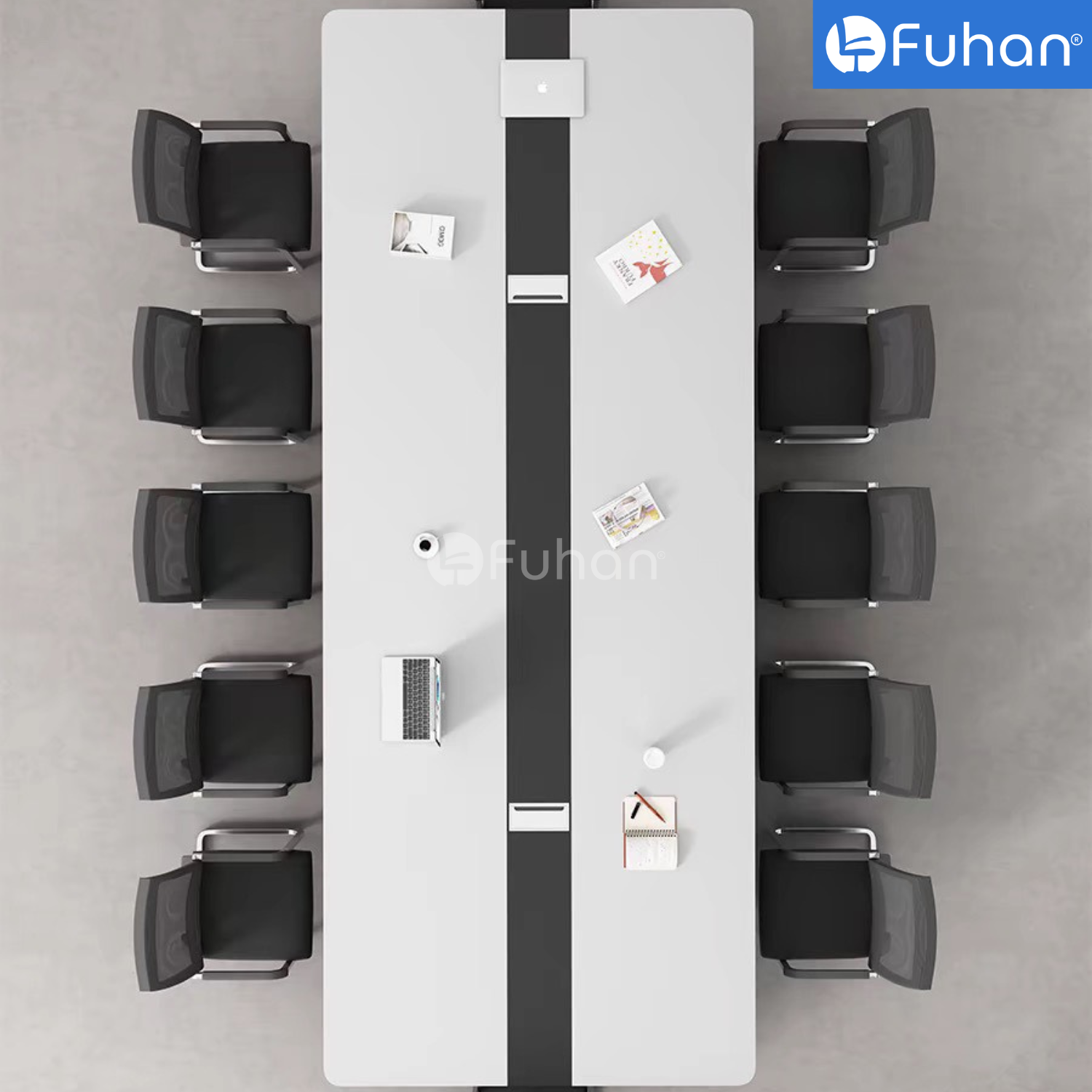 Bàn họp chân gỗ Jasi JS2460-G14