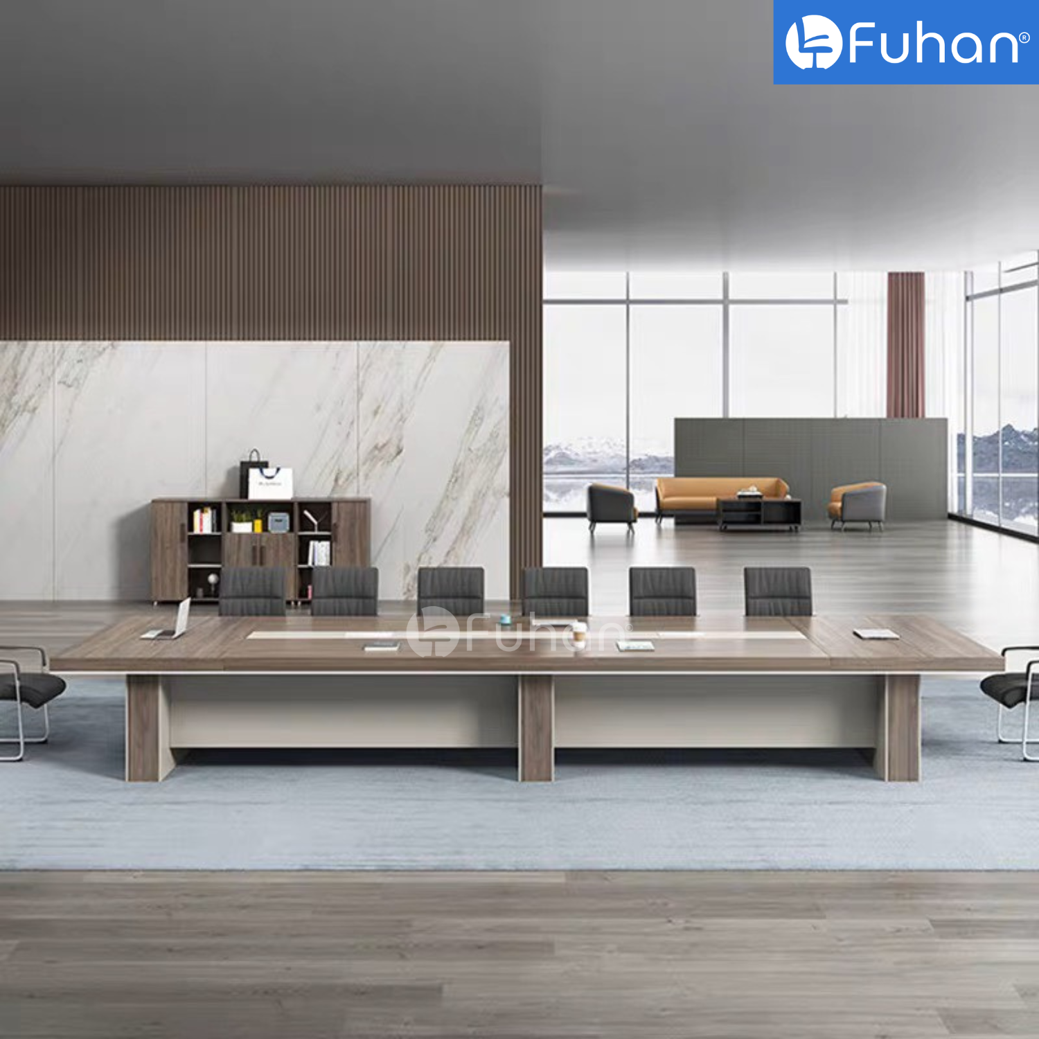 Bàn họp chân gỗ Jasi JS2460-G12