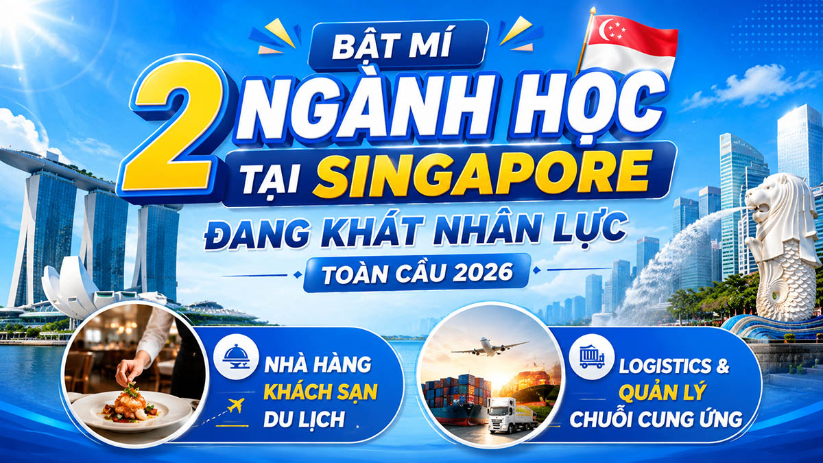 2 Ngành Học Hot Tại Singapore 2026 – Du Học Nghề Hệ 6+6