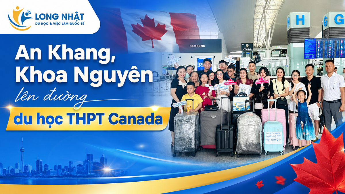 An Khang, Khoa Nguyên lên đường du học THPT Canada