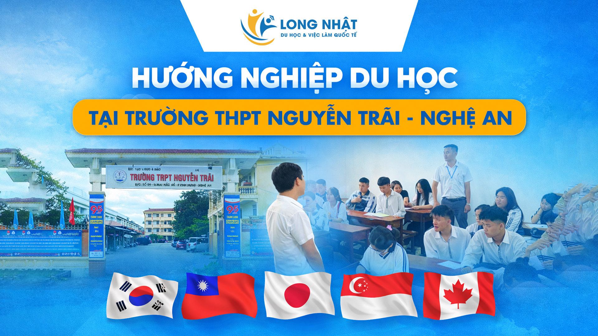 Hướng Nghiệp Du Học THPT Nguyễn Trãi Nghệ An | Du Học Long Nhật