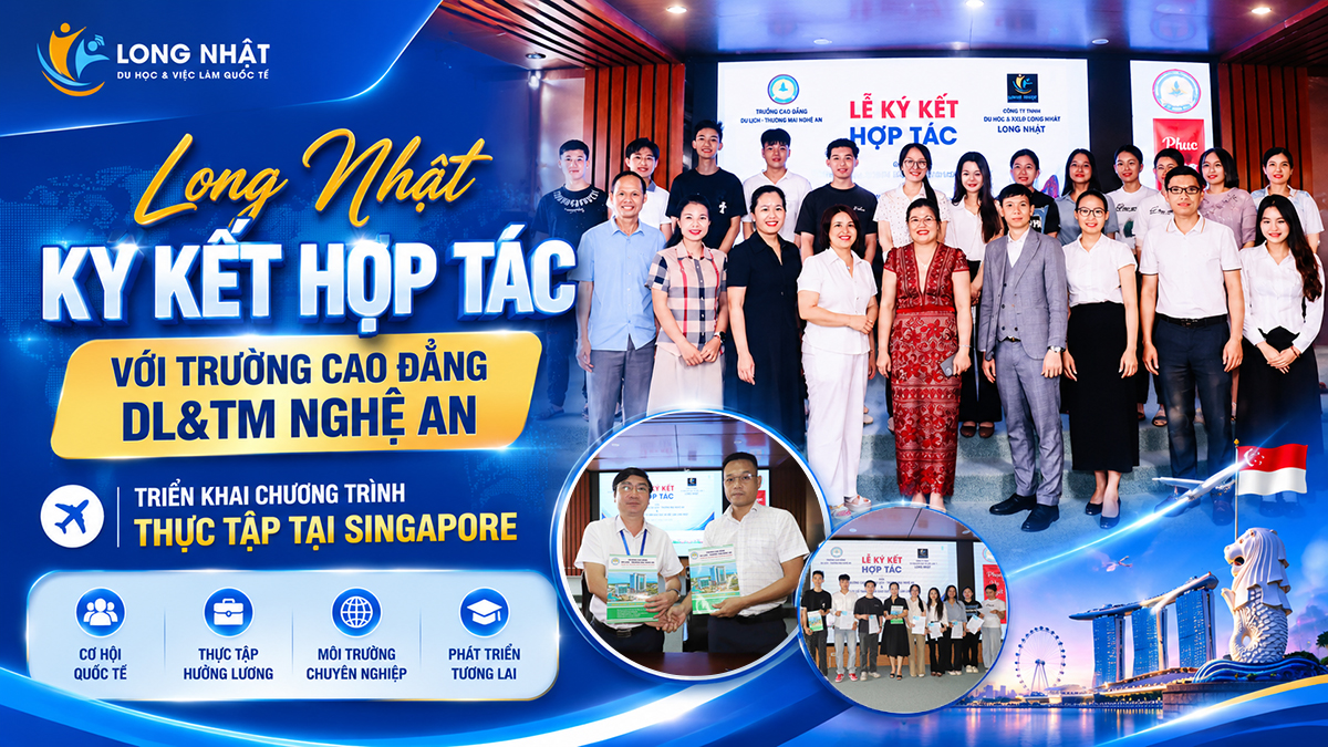 Long Nhật Ký Kết Hợp Tác Với Trường Cao Đẳng DL&TM Nghệ An