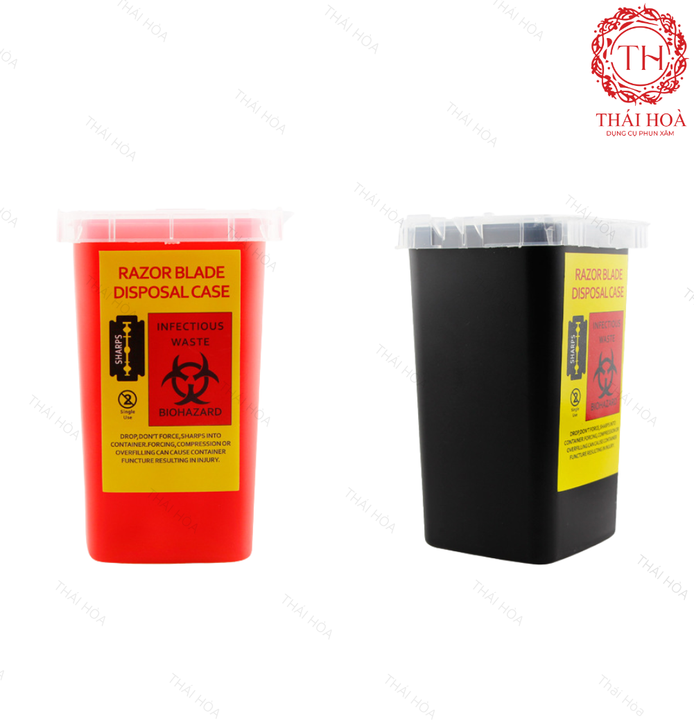 Giỏ Rác Mini Đựng Dao Lam, Kim Phun Xăm – An Toàn & Chuyên Nghiệp Cho Spa