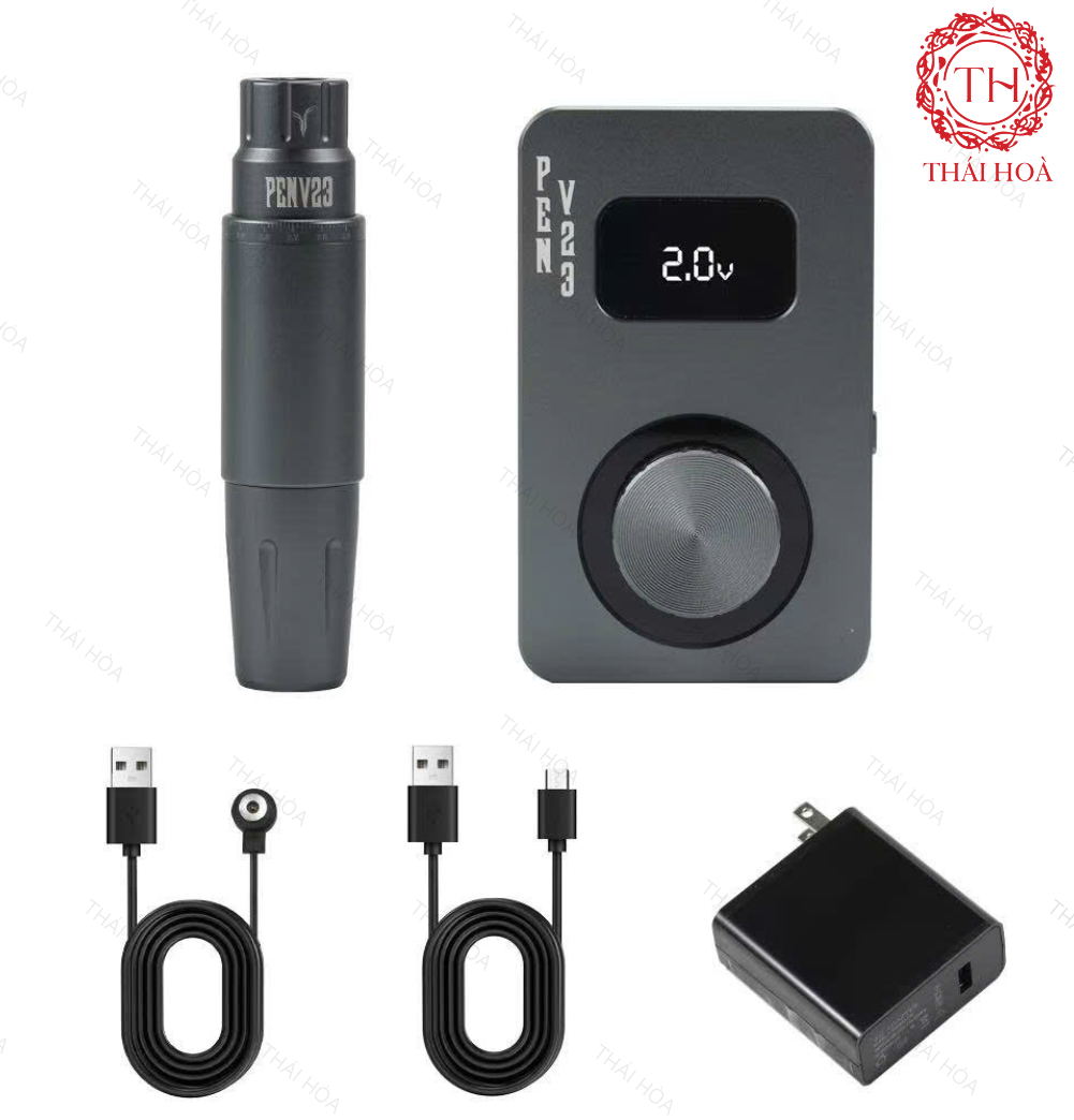 Máy Pen V23 Chính Hãng - Máy 3 Chế Độ Phun Xăm, Mini Tattoo, SMP ( Khắc Tên Miễn Phí Theo Yêu Cầu )