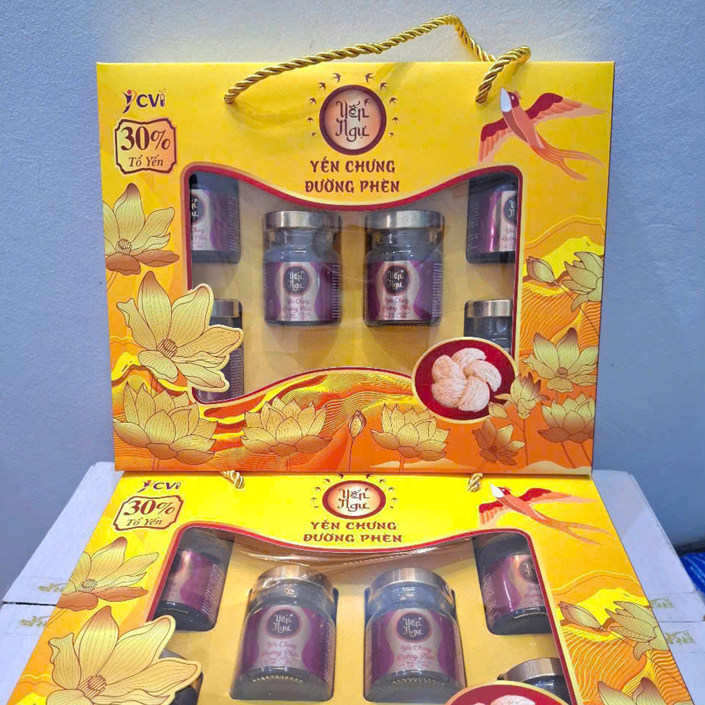 Hộp 6 Hũ Yến Chưng Đường Phèn