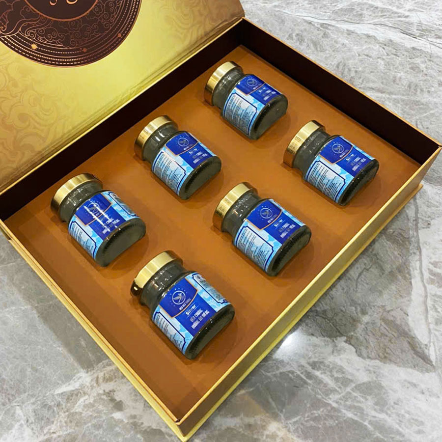 Hộp quà 6 Hũ Yến Chưng Đường Ăn Kiêng Silver