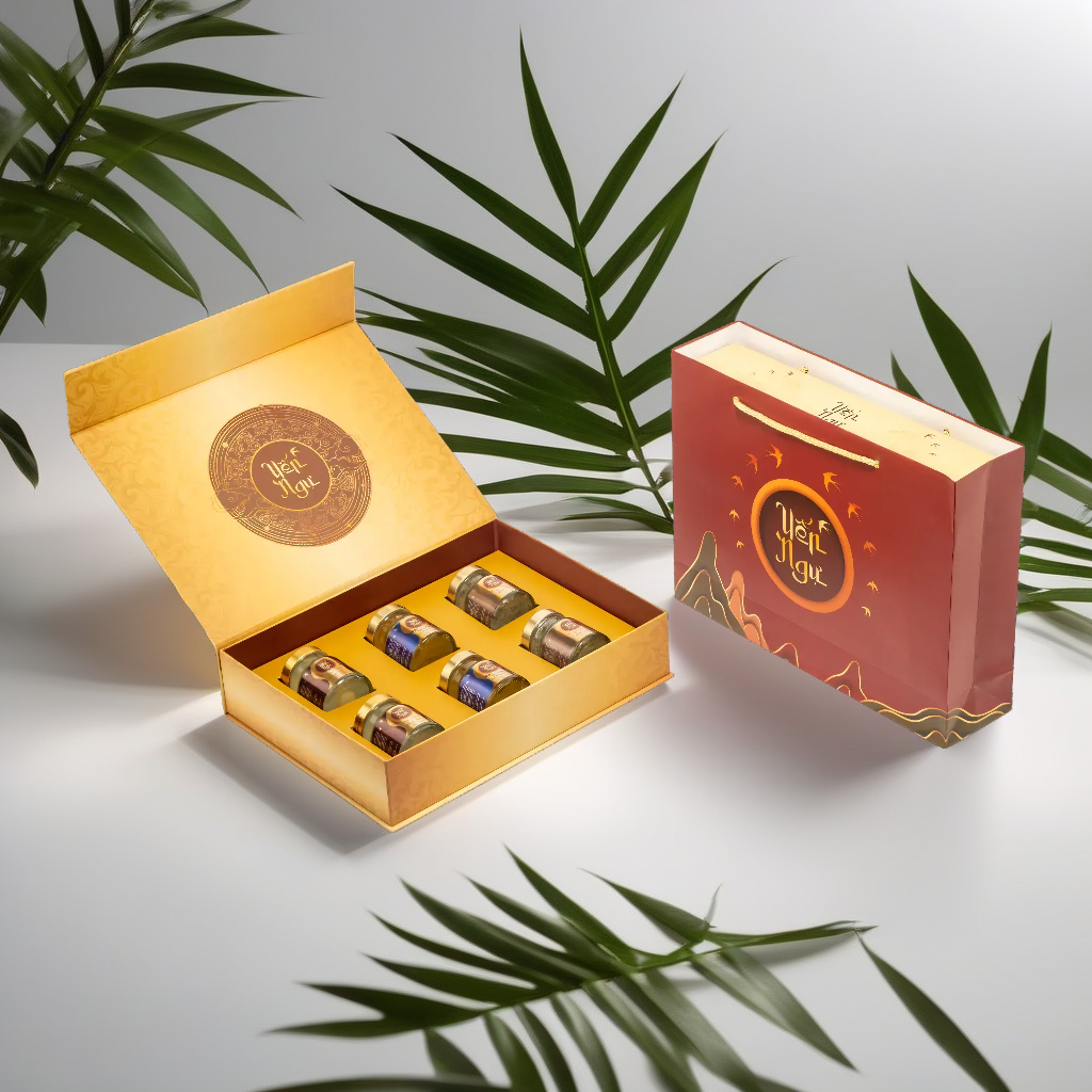 Hộp Quà Yến Chưng An Khang 6 Hũ