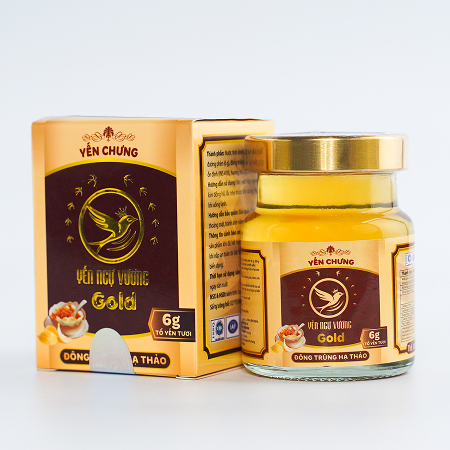 Yến Chưng Đông Trùng Hạ Thảo Yến Ngự Vương Gold