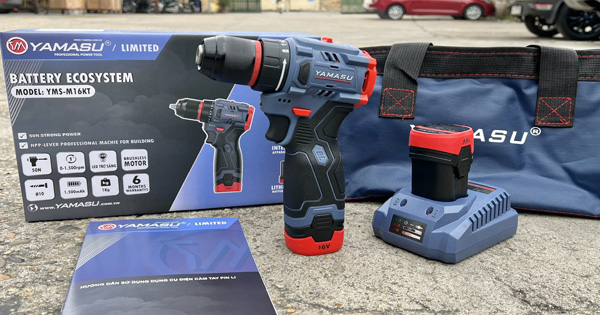 Máy khoan pin Yamasu chính hãng