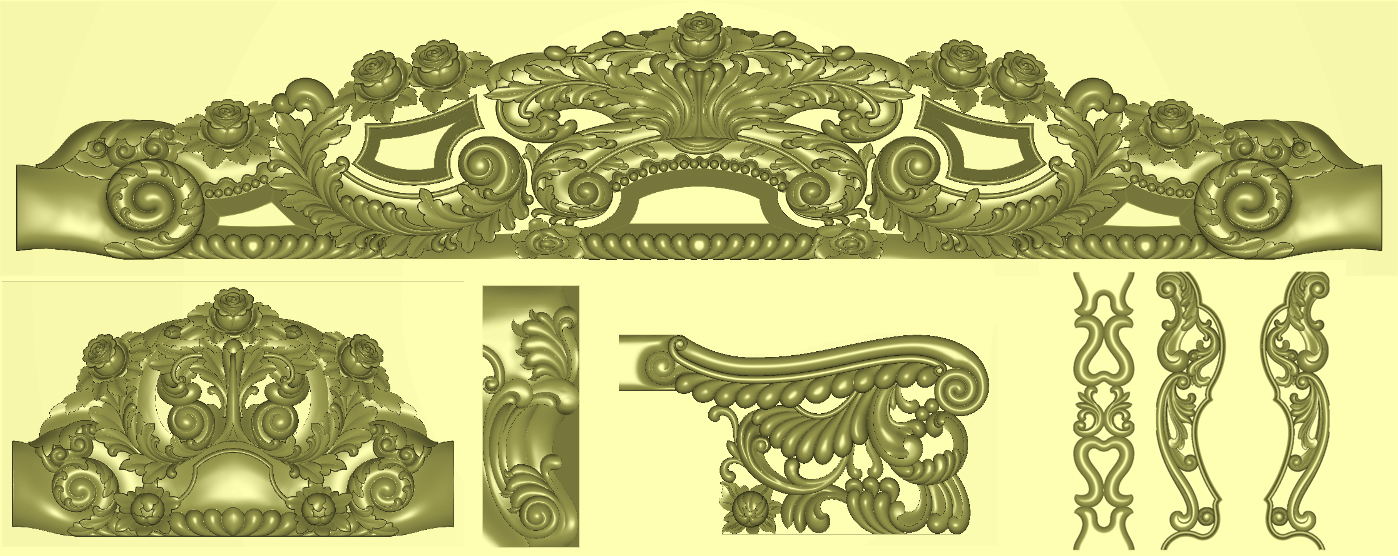 Mẫu Chương Ghế Hoàng Gia Hoa Hồng | Mẫu Triện Hoàng Gia CNC JDPaint