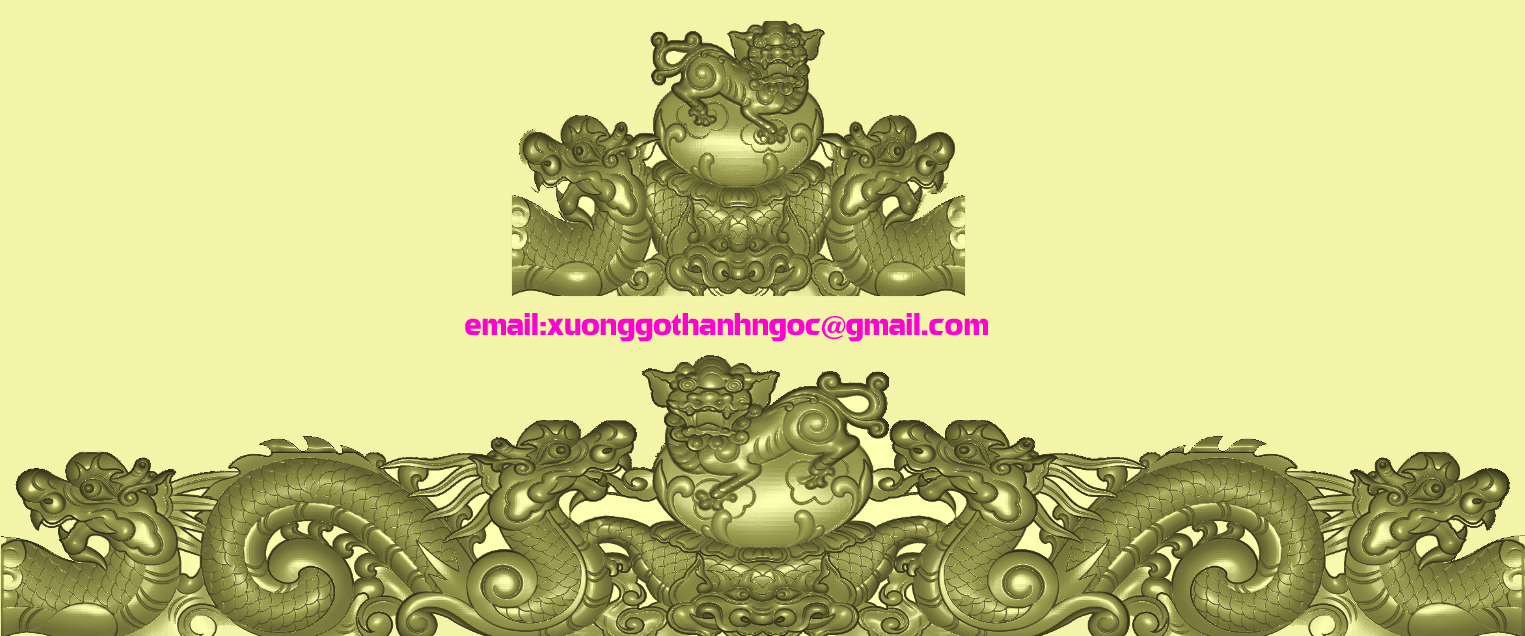 Mẫu chương ghế nghê CNC JDPaint | P534