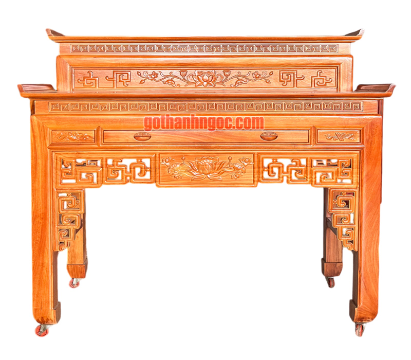 Bàn thờ 2 tầng gỗ bên 153x146x80