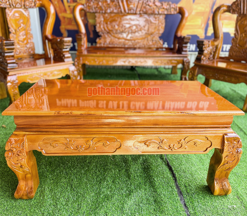 Bộ ghế salon rồng bát tiên VIP 6 món tay 12 gỗ tràm TNB110