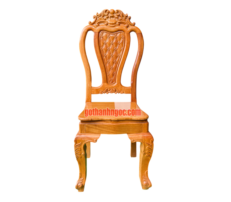 Bộ bàn ăn 6 ghế gỗ bên mặt liền 3cm BA08