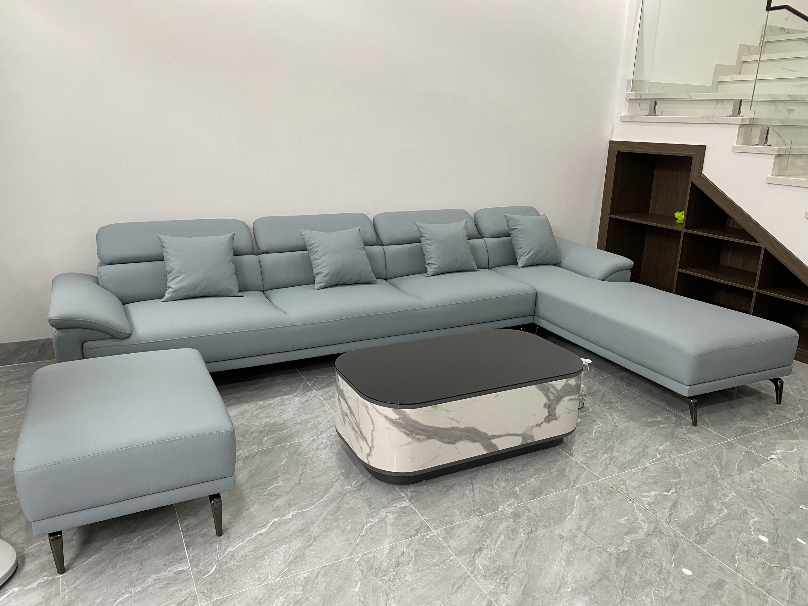 Ghế sofa hiện đại mã SCM màu ghi