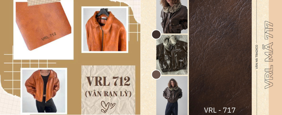 Giả da vân rạn 2 màu lì VRL - Banner