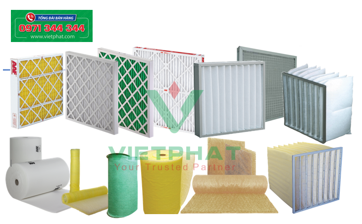 Lọc cuộn sơ cấp cho hệ thống thông gió