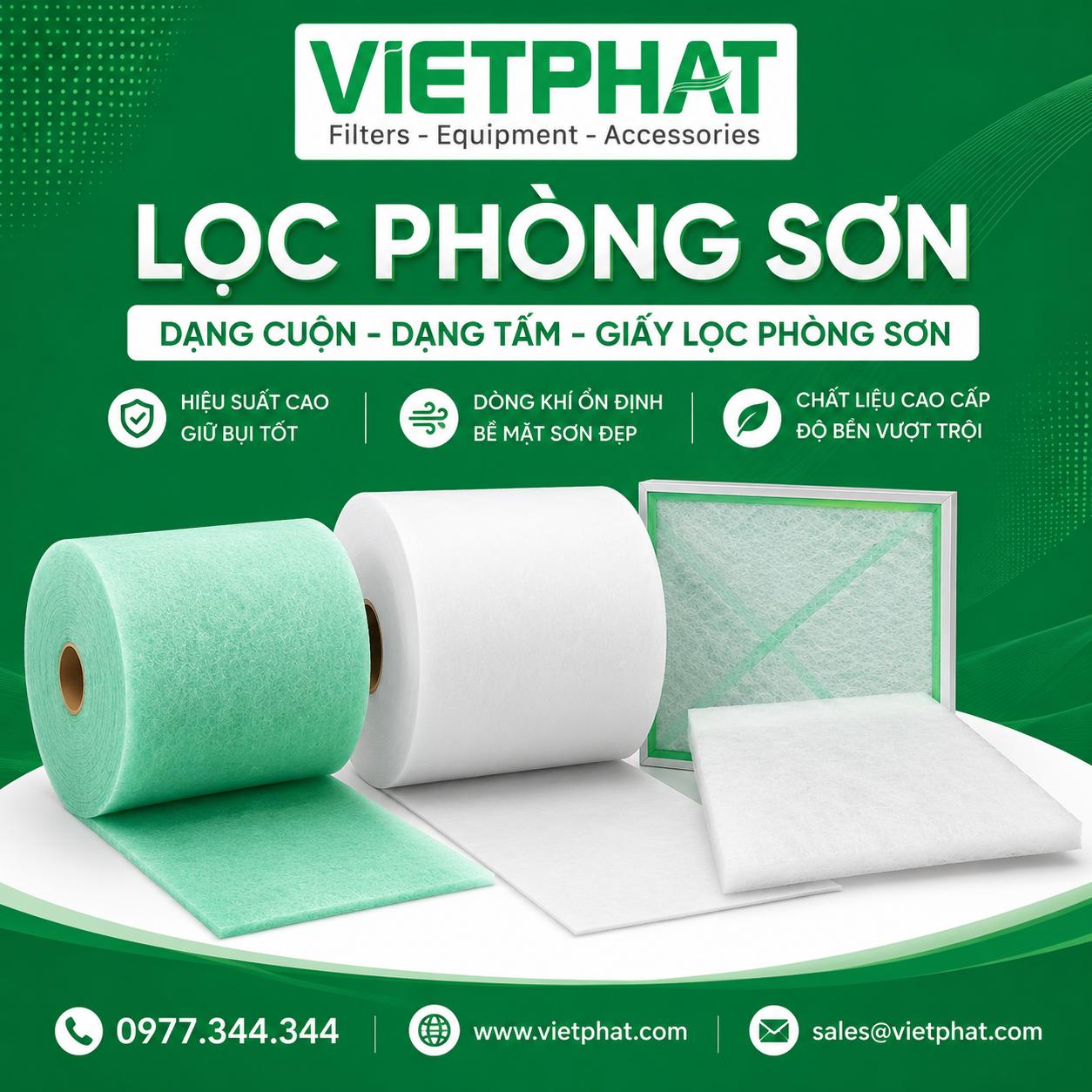 Nhà Cung Cấp Lọc Phòng Sơn Xe Hơi – Lọc Trần, Lọc Sàn & Paint Stop