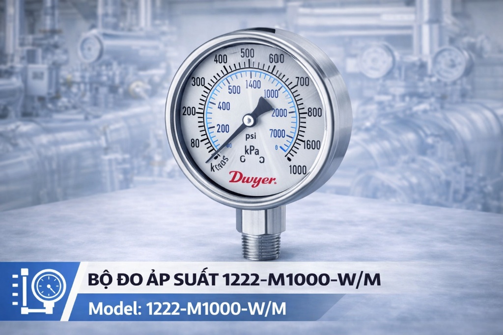 Bộ đo áp suất 1222-M1000-W/M