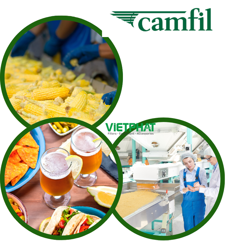 Đại lý cung cấp bộ lọc Camfil cho ngành thực phẩm